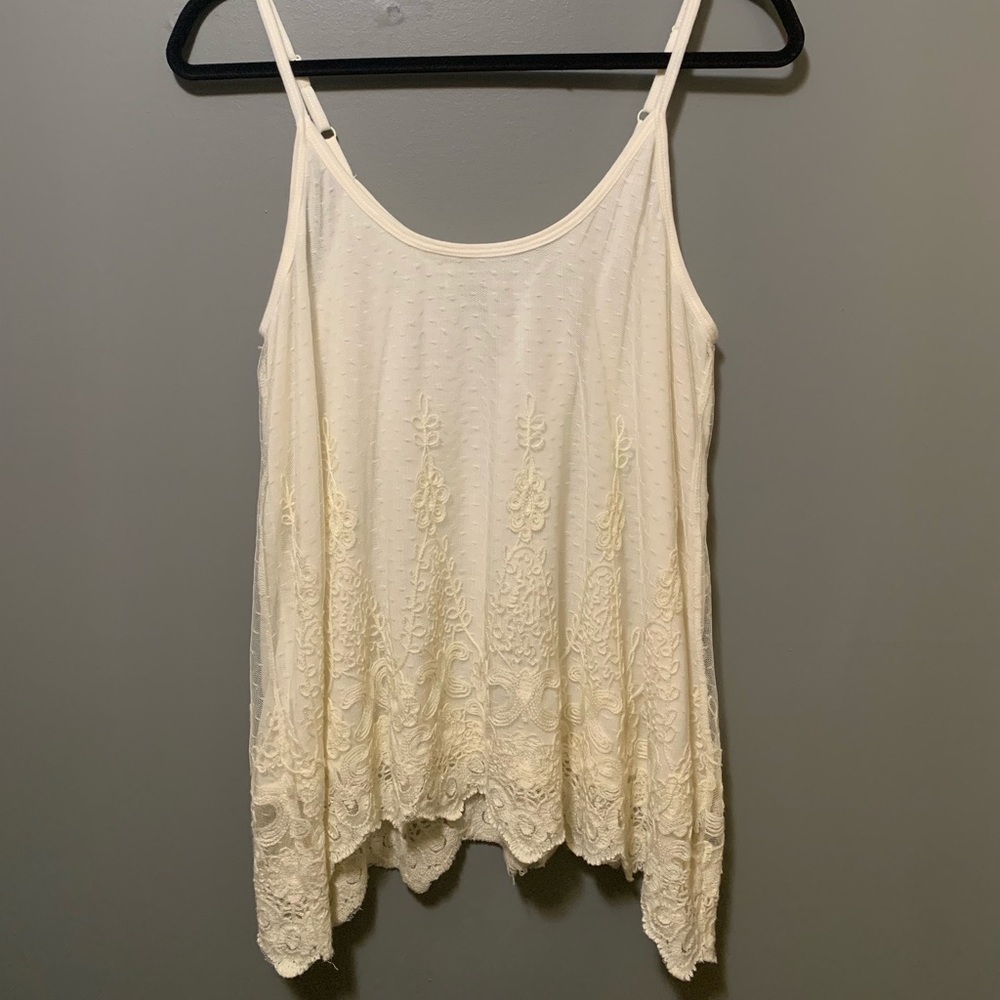 Off-White Lace Tanktop
